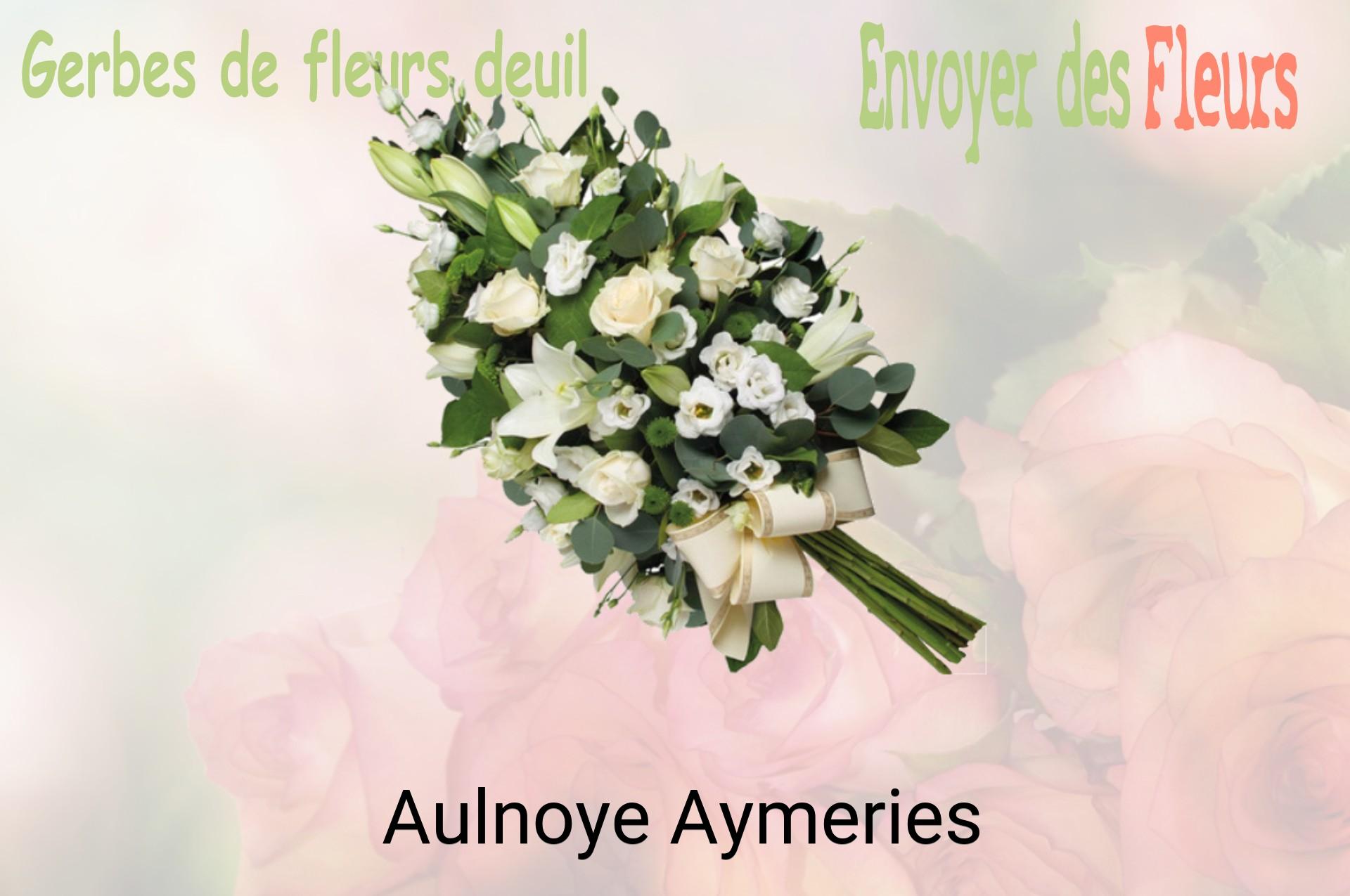 Gerbe de fleurs de deuil livrée à Aulnoye-Aymeries